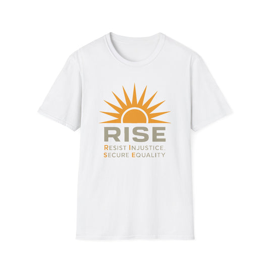 RISE Tee: Resist Injustice, Secure Equality