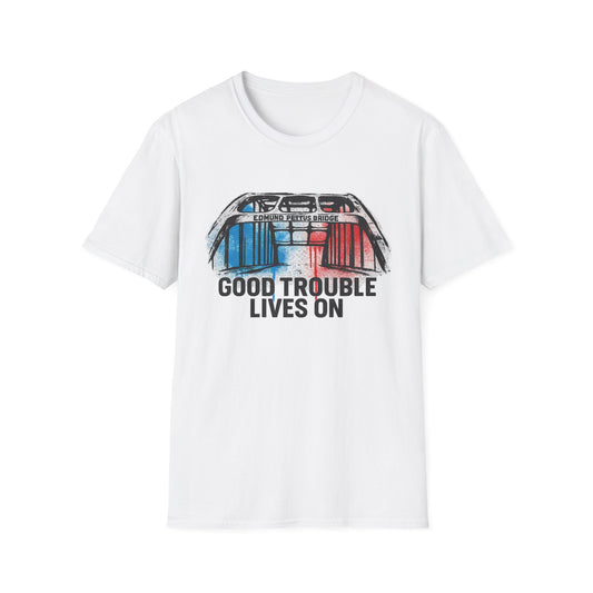 Edmund Pettus Bridge: Good Trouble Lives On Tee